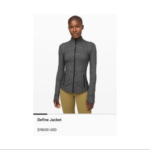 Lululemon define jacket